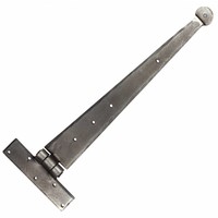 Smeedijzeren scharnier rond 380mm - Pewter