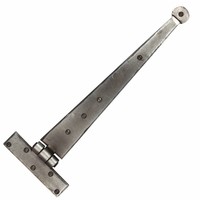 Smeedijzeren scharnier rond 380mm - Pewter