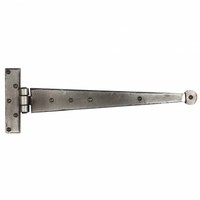 Smeedijzeren scharnier rond 380mm - Pewter