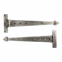 Smeedijzeren scharnier punt 380mm - Pewter