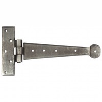 Smeedijzeren scharnier rond 233mm - Pewter