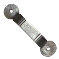 Smeedijzeren klinkstel "Rond" - Pewter