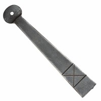 Smeedijzeren klinkstel gotisch - Pewter