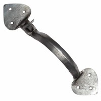 Smeedijzeren klinkstel gotisch - Pewter