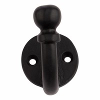 Gietijzeren kapstokhaak KH5512 - Zwart gelakt