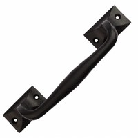 Handgreep zwart gelakt Rechthoek 20cm