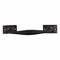 Handgreep zwart gelakt Rechthoek 25cm