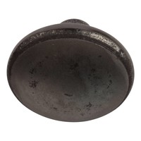 Gietijzeren kastdeurknop 45mm - blank gelakt