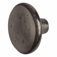 Gietijzeren kastdeurknop 45mm - blank gelakt