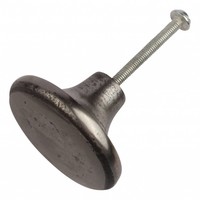 Gietijzeren kastdeurknop 45mm - blank gelakt