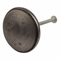 Gietijzeren kastdeurknop 45mm - blank gelakt