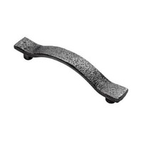 Gietijzeren handgreep hamerslag-pewter 154mm