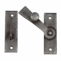 Smeedijzeren deurgrendel voor kast - Pewter finish