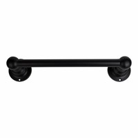 Handdoekrail zwart gelakt 33cm