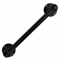 Handdoekrail zwart gelakt 33cm