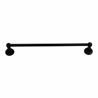 Handdoekrail zwart gelakt 63cm