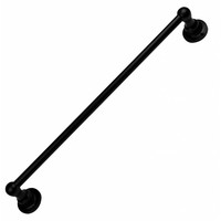 Handdoekrail zwart gelakt 63cm