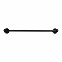 Handdoekrail zwart gelakt 63cm