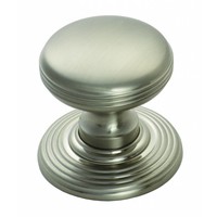 Metalen kastdeurknop 25mm - satijn chroom