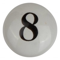 Porseleinen meubelknop nummer 8