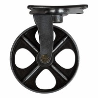 Industrieel wiel van gietijzer - Pewter