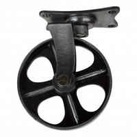 Industrieel wiel van gietijzer - Pewter