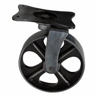 Industrieel wiel van gietijzer - Pewter