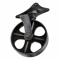 Industrieel wiel van gietijzer - Pewter