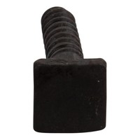 Houtdraadschroef zwart M6 x 35 - vierkante kop