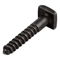Houtdraadschroef Pewter M6 x 35 - vierkante kop