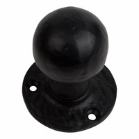 Gietijzeren deurknop rond - CH1104