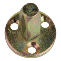 Gietijzeren deurknop rond - Knop & dummy stift