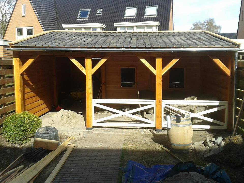 Douglas Overkapping op Maat Houten Veranda Houthandel van Gelder