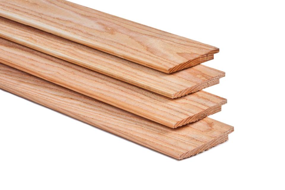 Potdekselplank Lariks Douglas Hout 1.02.0 X 14.5cm 3 &amp; 4 Meter