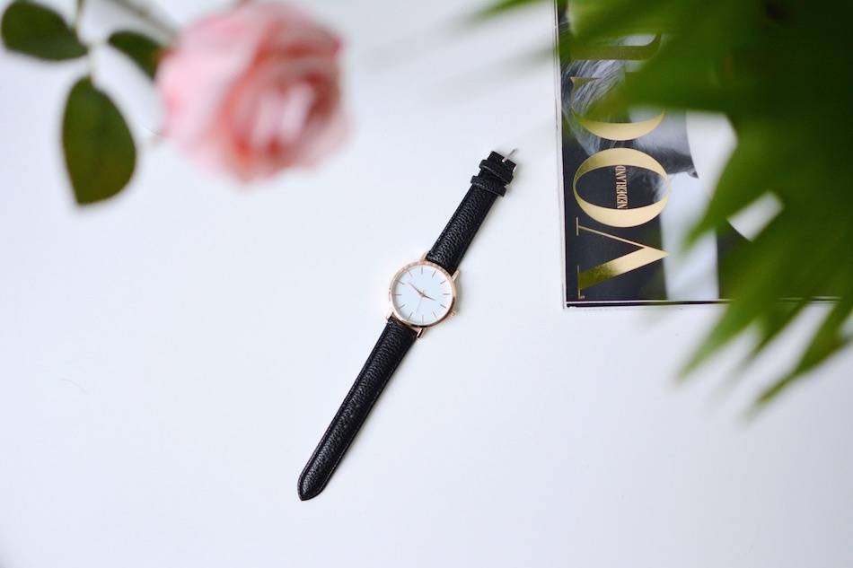 Chique horloge & 'belt' armband