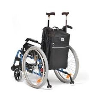 rolstoel / scootmobieltas met krukhouder