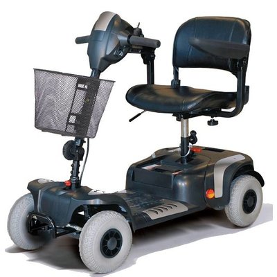 Opvouwbaaar kleine scootmobiel Blue 4 wiel sport