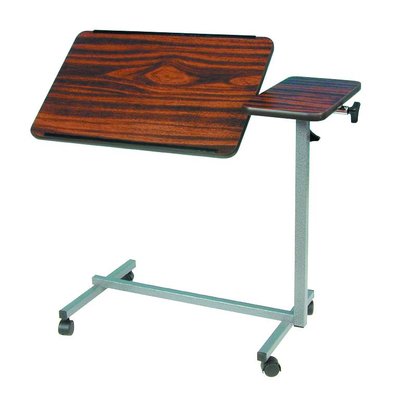 Bedtafel op wielen vast en kantelbaar blad