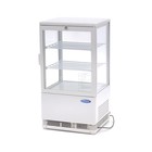 Maxima Mini Koelvitrine / Gekoelde Vitrine 58 Liter - Wit
