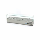 Maxima Aufsatszkühlvitrine / Gekühlte Aufsatzvitrine 140 cm - 1/3 GN