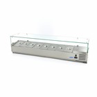 Maxima Opzetkoelvitrine / Gekoelde Opzetvitrine 180 cm - 1/3 GN