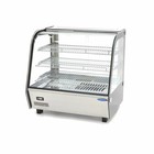 Maxima Edelstahlen Warmhaltevritrine 120L