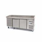 Maxima Pizzawerkbank / Pizzatafel - 2 Deuren - 7 Lades - 202 cm