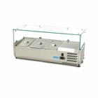 Maxima Aufsatszkühlvitrine / Gekühlte Aufsatzvitrine 95 cm - 1/3 GN
