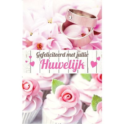 Carte de voeux 'Gefeliciteerd met jullie Huwelijk'