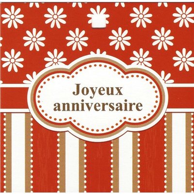 Carte de voeux 'Joyeux Anniversaire'