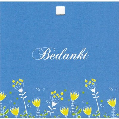 Carte de voeux 'Bedankt'