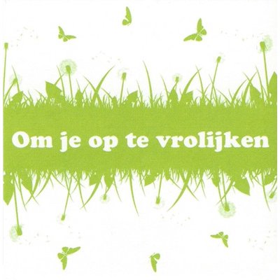 Carte de voeux 'Om je op te vrolijken'
