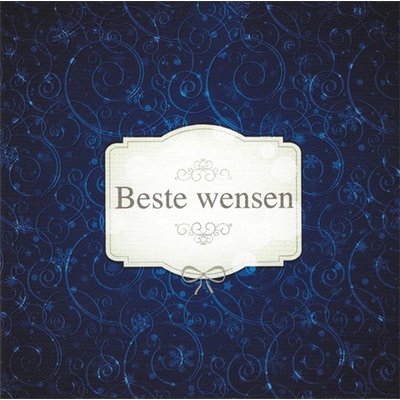 Grußkarte 'Beste wensen'