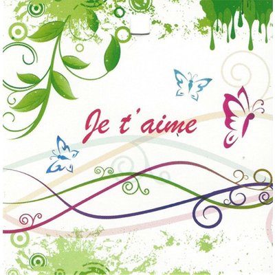 Carte de voeux 'Je t'aime'